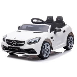 Jeździk na akumulator Mercedes BENZ SLC300 Cabrio biały, dźwięki, światła, pilot Sun Baby J04.009.1.4